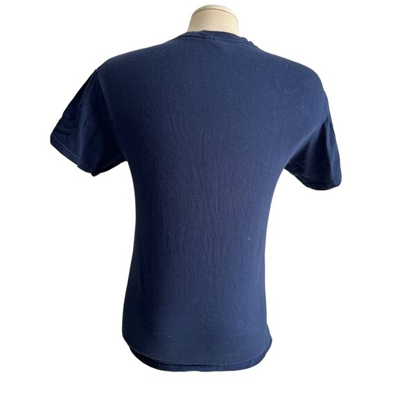 Delta Pro Weight Good Vibes Navy Blue Cotton TShirt Sz Small Womens - Picture 2 of 5